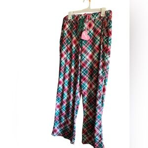 Sugar Thrillz Plaid Christmas Holiday Pajama Pants With Pockets NWT Sz X Large